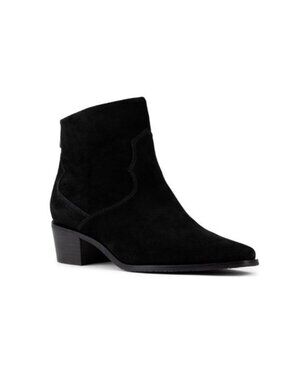 NYDJ Blondee Women’s Black Suede Western Boots Size 9.5 NEW